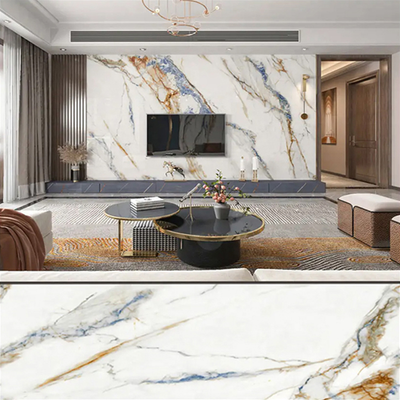 1220×2800mm UV bevonatú PVC márványlap bútorokhoz és szekrényekhez Könnyű és tartós dekorációs laminált műanyag falpanel