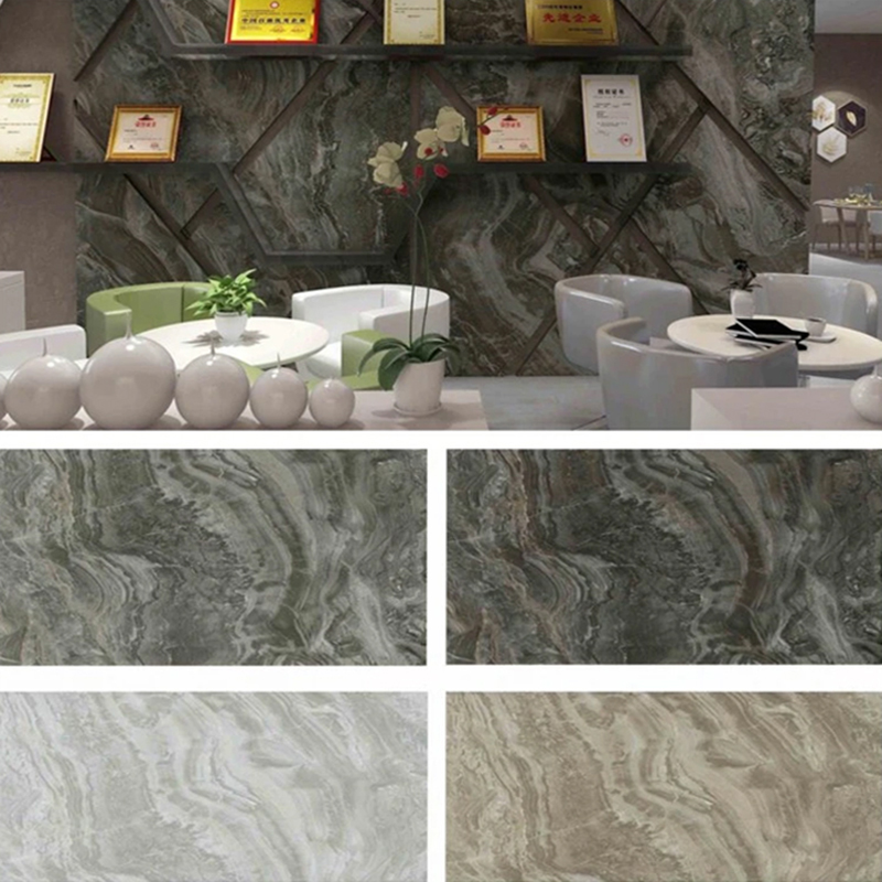 1220×2800mm UV bevonatú PVC márványlap bútorokhoz és szekrényekhez Könnyű és tartós dekorációs laminált műanyag falpanel