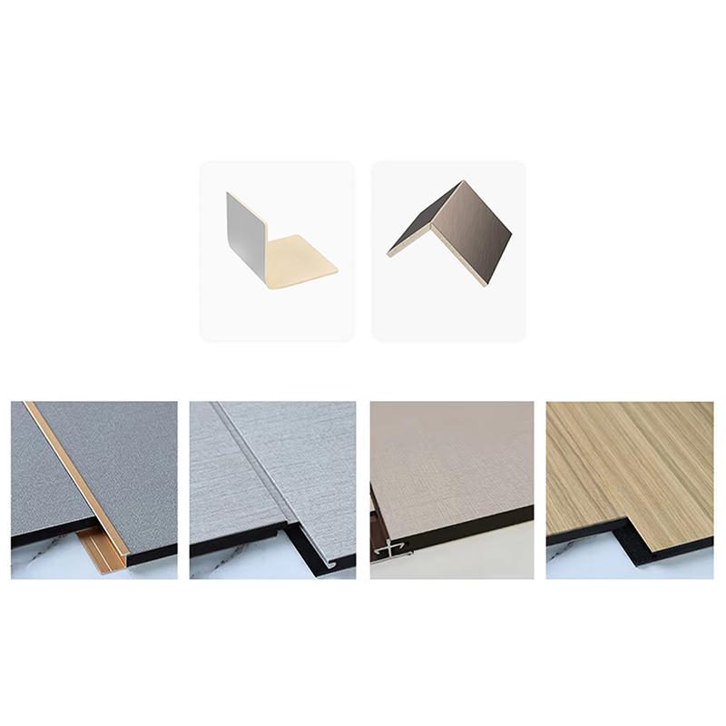 Könnyű PVC szénkristály lemez, nagy sűrűségű karcolásgátló 5 mm-8 mm vastag kereskedelmi szállodák fürdőszoba dekorációjához tűzálló B1 fokozatú tartós falpanel