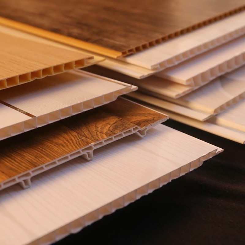 Környezetbarát bambusz farost beépített falpanel 600x9mm PVC WPC tartós sokoldalú modern belső kialakítás egyszerű telepítés