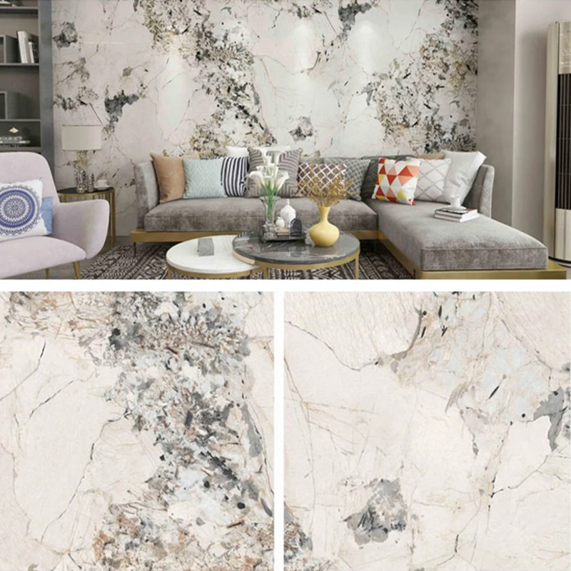 1220 mm × 2440 mm SPC fali panel fürdőszobai fali tábla Vízálló és égésgátló környezetbarát belső UV dekoratív panelek