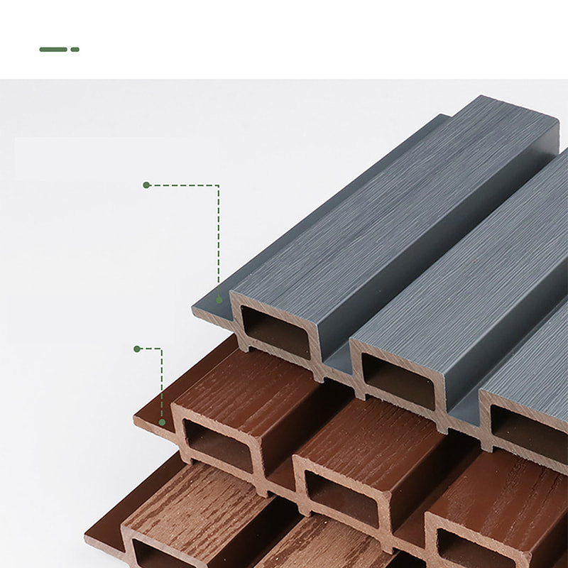 Vízálló PVC WPC hornyolt falpanel csúszásgátló csiszolt ráccsal külső lécfal kültéri és fürdőszobai homlokzatokhoz