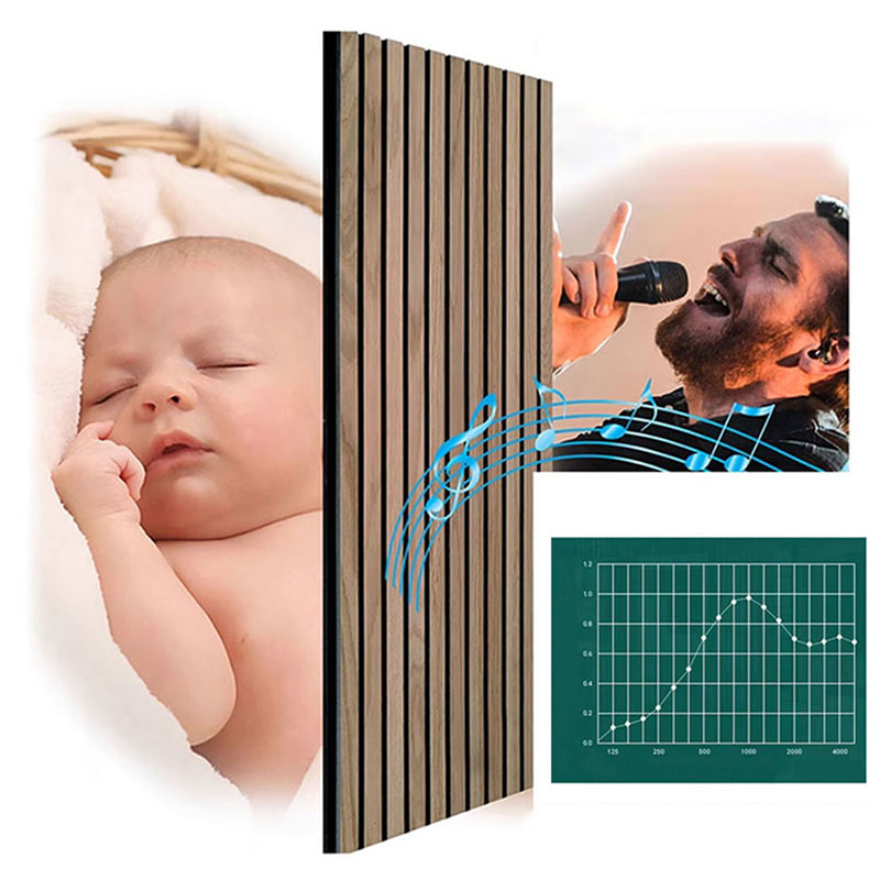 Modern belső WPC akusztikus falpanelek dekoratív reteszelő kialakítás hangszigetelt tűzálló hangelnyelő külső rács minőség