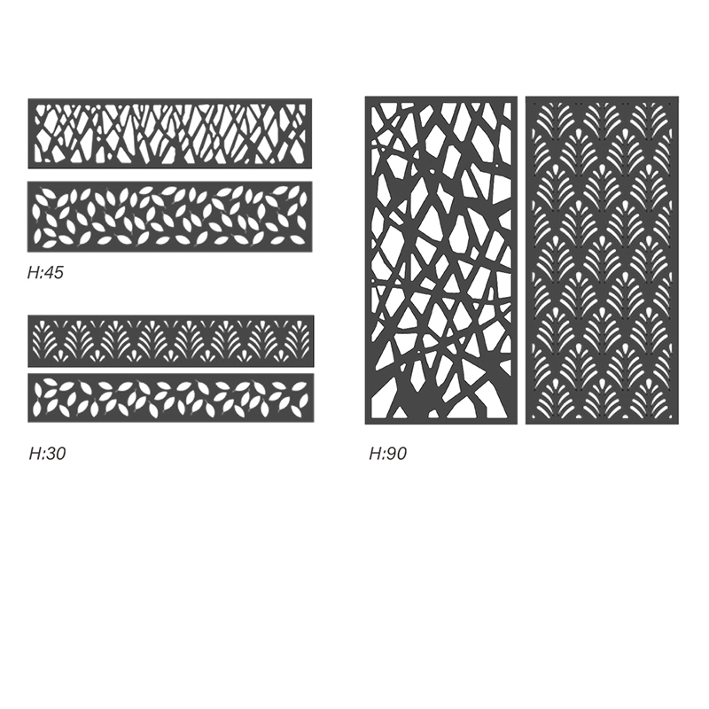 Fa műanyag kompozit Wpc kerítés otthoni kert udvari kerítés panelek jobbak, mint a vinil PVC kerítés vízálló kültéri adatvédelmi tábla HDPE