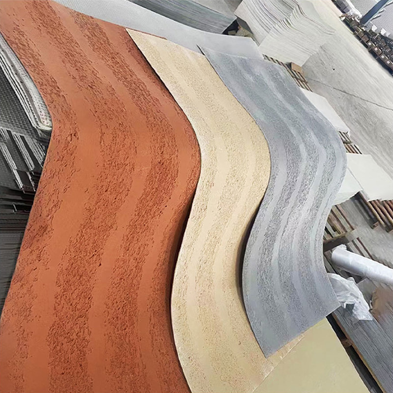 Modern dizájn tűzálló könnyű falpanelek új anyag puha kő burkolat Rugalmas MCM csempe Lineáris kő falburkolat