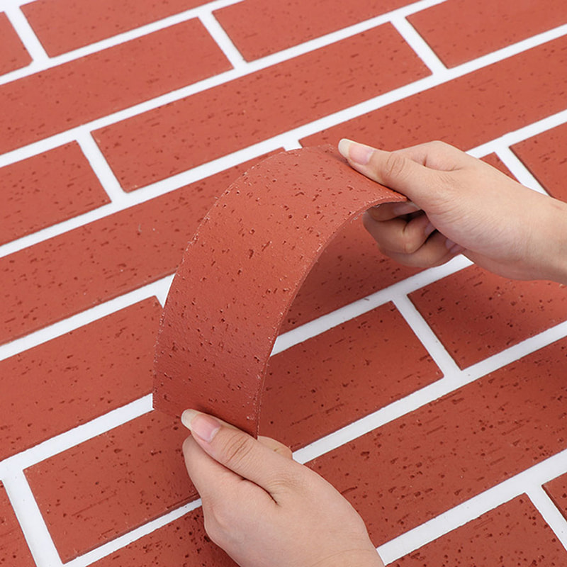 Modern dizájn tűzálló könnyű falpanelek új anyag puha kő burkolat Rugalmas MCM csempe Lineáris kő falburkolat