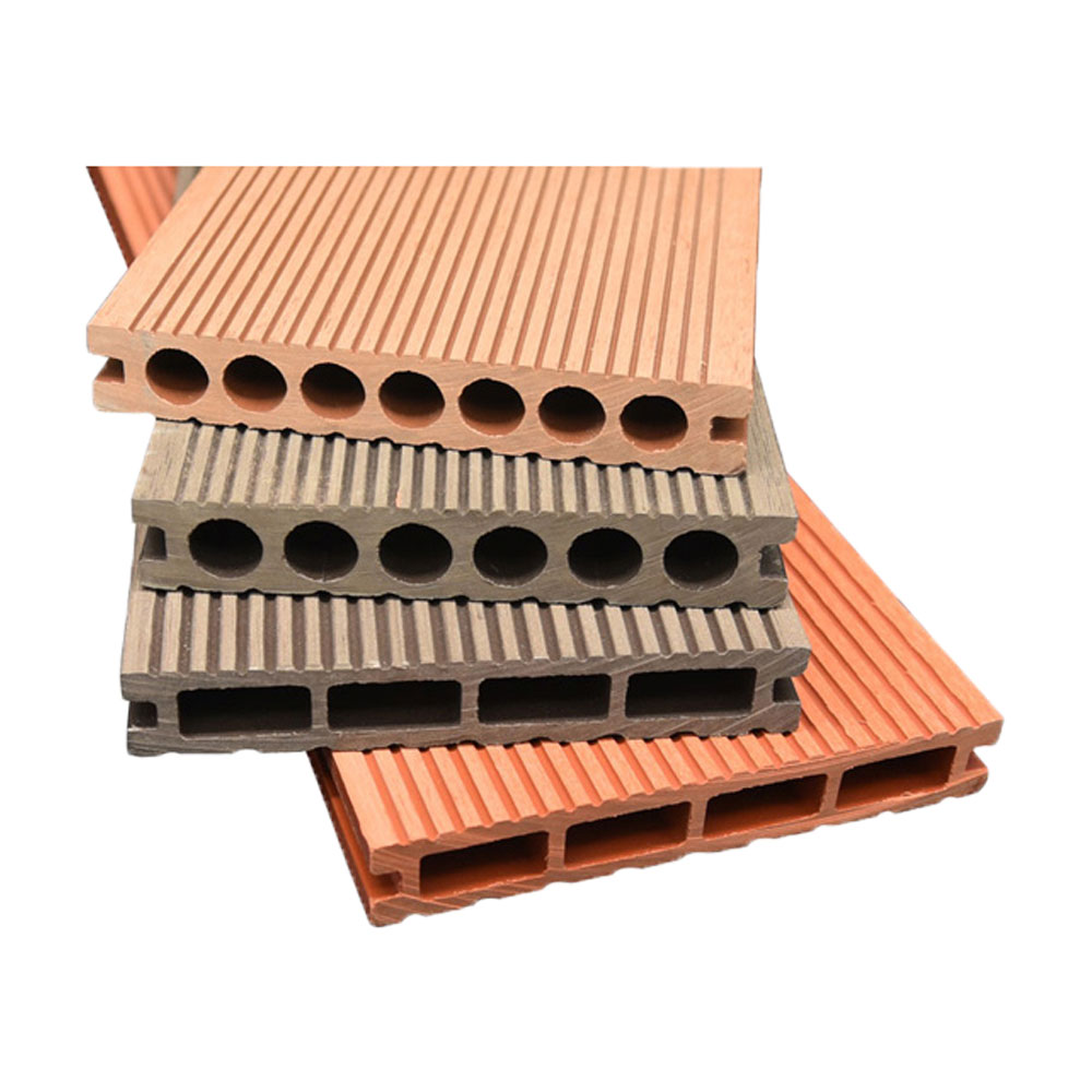 Interlock Wpc kültéri teraszburkolat 3D dombornyomott faszemcsés kompozit deszka fa műanyag textúrájú padlóburkolat